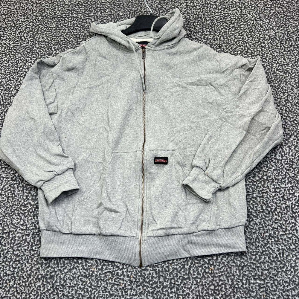 Dickies Hoodie Women Extra Large Gray Full Zip Long Sleeve Pocket Outdoor XL